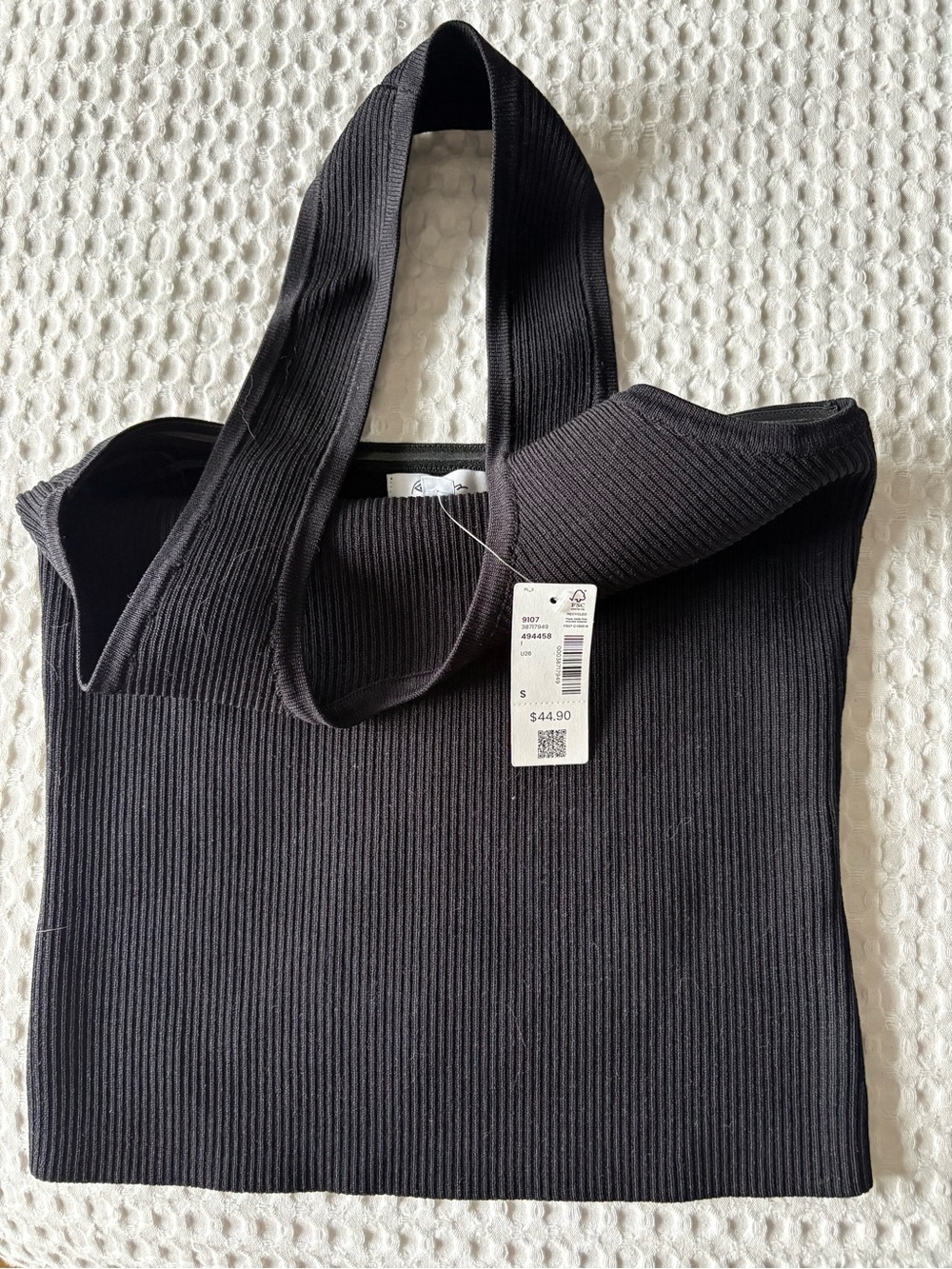 Reitmans Black Halter-Neck Ribbed Tank - Picture 5 of 5